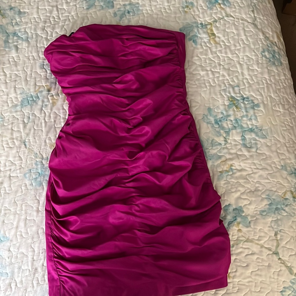Jessica McClintock short party dress in orchid color